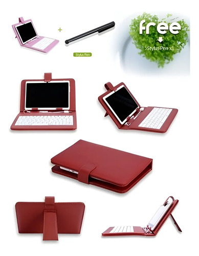 Funda Estuche Con Teclado Para Tablet De 8 Y 9 Pulgadas