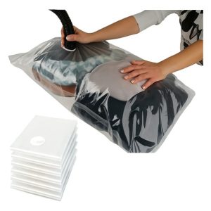 Bolsa Al Vacío Para Guardar Ropa Reducir Espacios 60x80 Cm: imagen 3