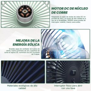 Ventilador Skyfan Desk Goldtech De Escritorio Cableado Usb: imagen 24