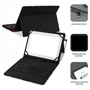 Funda Estuche Con Teclado Para Tablet De 8 Y 9 Pulgadas: imagen 3