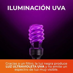 Bombilla Negra Fluorescente Lámpara De Luz Compacta De 40 W: imagen 6