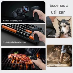 Mini Ventilador Soplador Seco Manual Súper Potente Portatil: imagen 8