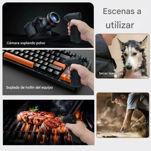 Mini Ventilador Soplador Seco Manual Súper Potente Portatil