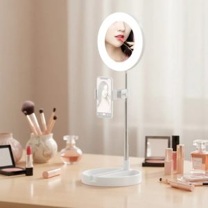 Espejo Plegable Doble Luz Led Usb/pilas Para Maquillaje: imagen 1