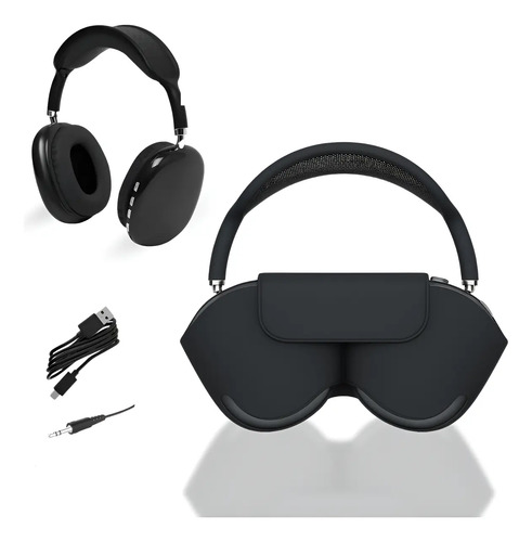 Auriculares Vincha Bluetooth Inalámbricos Tipo C Con Estuche