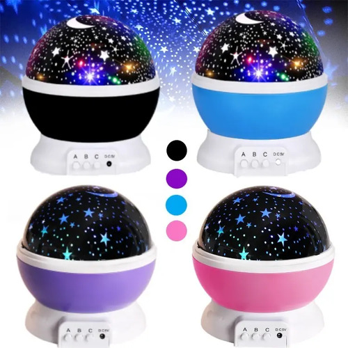 Veladora Proyector De Estrellas Con Rotacion Regalo Noche