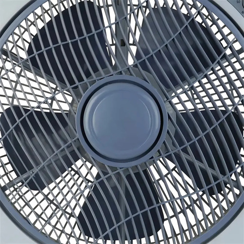 Turbo Ventilador Cuadrado Con Temporizador, Black Mount, Rejilla De Seguridad Y 3 Velocidades, Potente, Silencioso, Alta Calidad