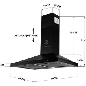 Extractor Campana D Cocina Goldtech Silencioso 3 Velocidades: imagen 2