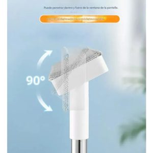 Cepillo Lampazo Limpiador Para Ventanas Profesional Portatil Blanco: imagen 8