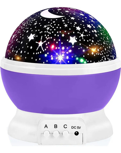 Veladora Proyector De Estrellas Con Rotacion Regalo Noche
