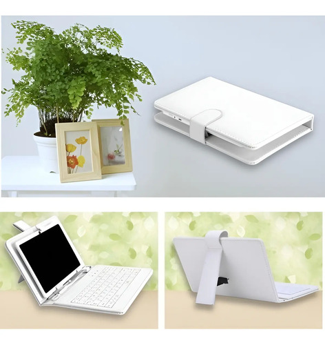 Funda Estuche Con Teclado Para Tablet De 8 Y 9 Pulgadas