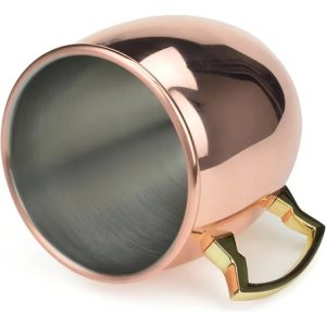 Taza Mug De 500 Ml Elegancia Y Funcionalidad En Cada Sorbo Color Cobre Cromado: imagen 3