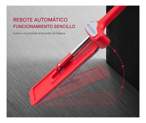 Set De Mopa Autoescurrible Eficiente Con Mango Ergonómico