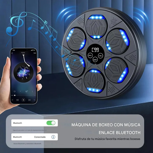 Máquina De Boxeo Para Niños Bt Negra Con Luz Y Sonido, Everest, Registra Hasta 5 Golpes Y 7 Niveles De Dificultad, Ideal Para Ejercitarse, Jugar Y Mejorar La Coordinación Divirtiéndose En Casa Negro