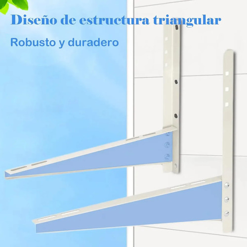 Soporte De Pared Para Aire Acondicionado, Everest Estructura De Acero Resistente Con Acabado Antioxidante, Soporta Hasta 80 Kg, Instalación Segura En Exteriores, Diseño Duradero