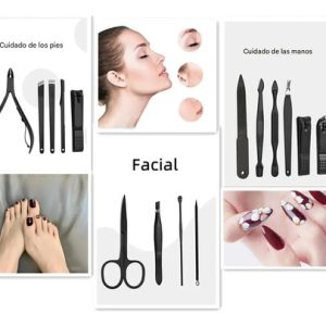 Set Manicura Y Pedicura Profesional 16 Piezas Con Estuche Compacto, Everest, 1 Unidad | Línea Cortauñas, Tijeras Y Accesorios Para Manos, Pies Y Facial (C): imagen 4