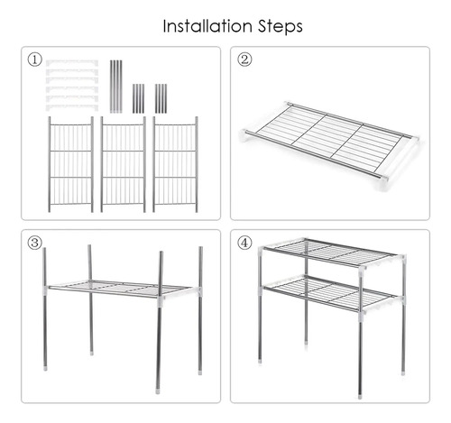 Estante Para Microondas Repisa Organizador Hogar 3 Niveles (C)