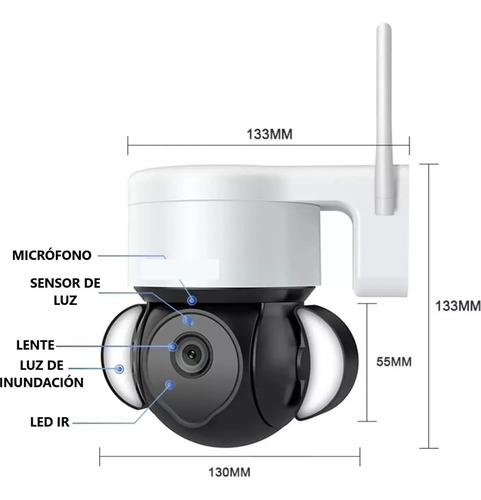 Foco Solar Forma De Camara Seguridad Cn Sensor De Movimiento