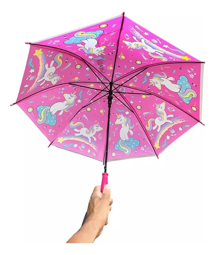 Paraguas Infantil Con Chifle Para Niños Diseños Para Lluvia