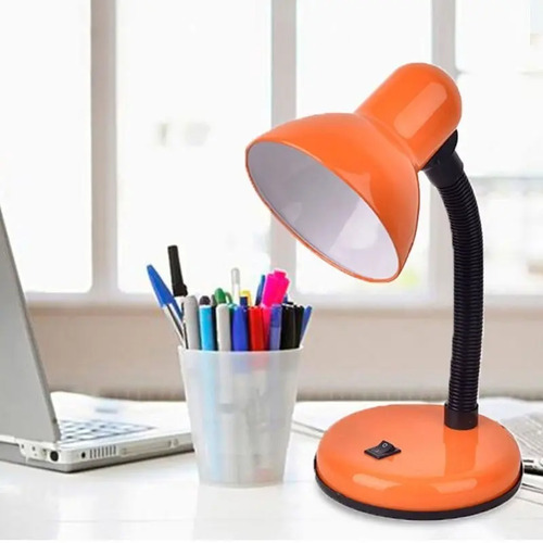 Lampara Para Escritorio Con Base Interruptor Mesa Portatil