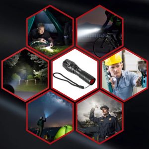 Linterna Recargable Led Unilamp Con Zoom 4000lm Usb 200m Camping: imagen 9