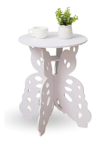 Mesa De Centro Redonda Con Diseño De Mariposas Moderna Deco