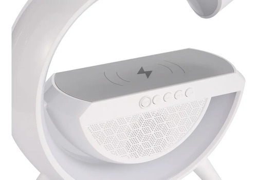 Lámpara Ambiente Con Cargador Inalámbrico De Mesa Bluetooth