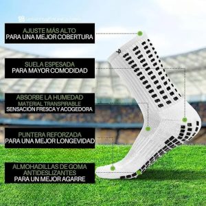Set X3 Pares Medias Antideslizante Para Deporte Unisex Sport: imagen 9