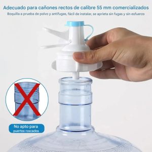 Dispensador De Agua Manual Para Garrafón 10l 15l 20l Con Base Antideslizante, Everest Válvula De Flujo Controlado,... Negro: imagen 2