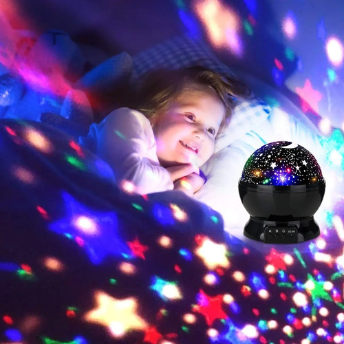 Veladora Proyector De Estrellas Con Rotacion Regalo Noche