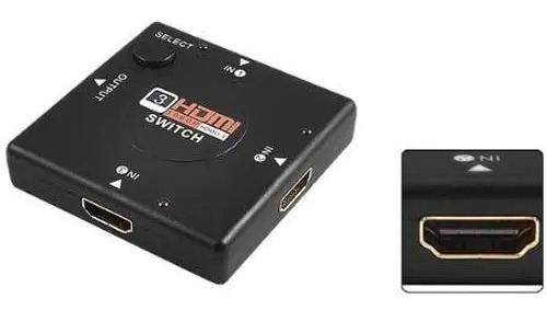 Selector De Cables Hdmi 3 Puertos 1080p Splitter Everest
