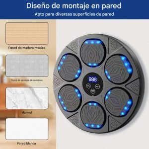 Máquina De Boxeo Para Niños Bt Negra Con Luz Y Sonido, Everest, Registra Hasta 5 Golpes Y 7 Niveles De Dificultad, Ideal Para Ejercitarse, Jugar Y Mejorar La Coordinación Divirtiéndose En Casa Negro: imagen 3