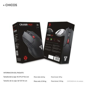 Mouse Gamer Inalámbrico Wg11 6 Botones, Everest, 2.4ghz, Rgb, Batería Recargable, Alta Calidad Negro: imagen 6