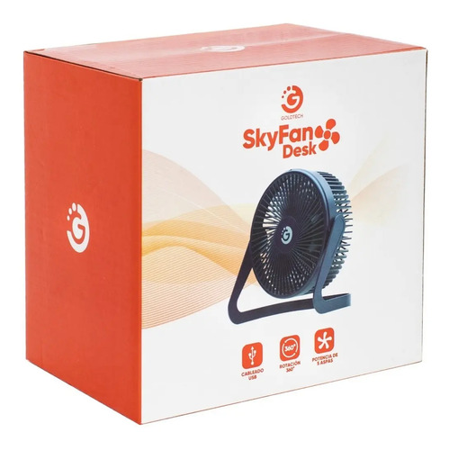 Ventilador Skyfan Desk Goldtech De Escritorio Cableado Usb