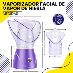 Vaporizador Facial Térmico Profesional | Limpieza Profunda De Poros, Acné Y Puntos Negros | Everest Función Aromaterapia Y Descongestivo | Apagado Automático | Piel Joven Y Sana: imagen 9