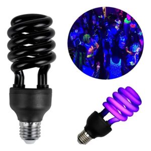 Bombilla Negra Fluorescente Lámpara De Luz Compacta De 40 W: imagen 1