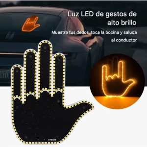 Luz Led Para Auto En Forma De Dedo Con Control Gesto De Mano: imagen 7