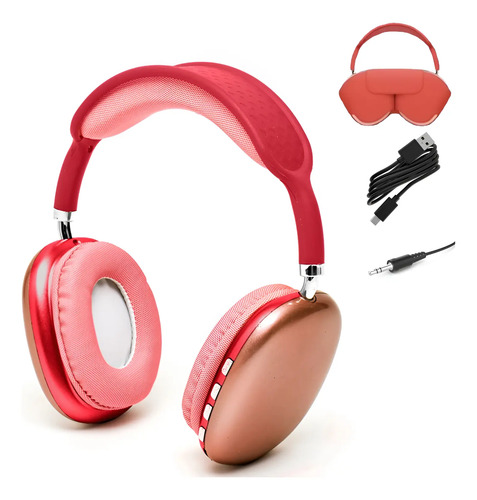 Auriculares Vincha Bluetooth Inalámbricos Tipo C Con Estuche