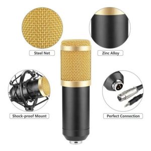 Pack De Microfono Con Condensador Y Soporte Podcast: imagen 4