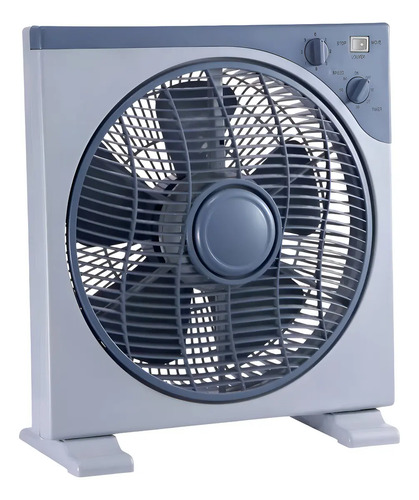 Turbo Ventilador Cuadrado Con Temporizador, Black Mount, Rejilla De Seguridad Y 3 Velocidades, Potente, Silencioso, Alta Calidad