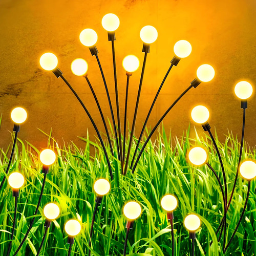 Luces Solares De Luciérnaga Impermeables 10 Luces Led Jardín