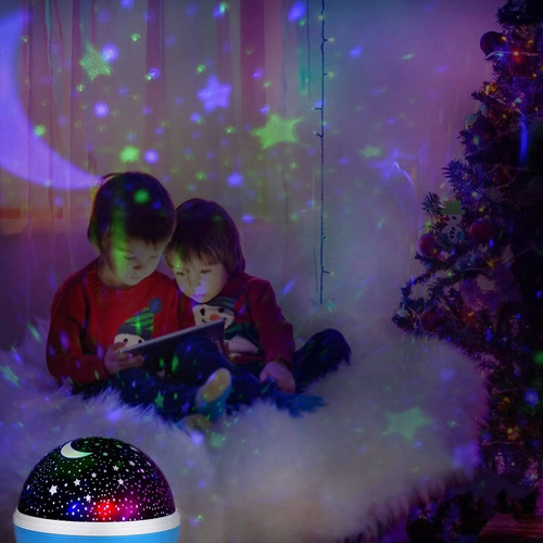 Veladora Proyector De Estrellas Con Rotacion Regalo Noche