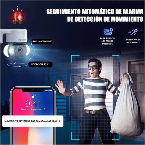Foco Solar Forma De Camara Seguridad Cn Sensor De Movimiento