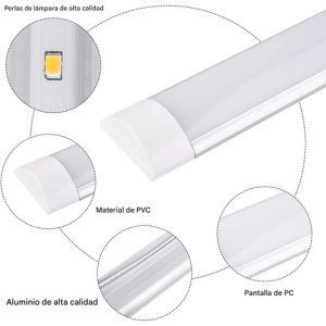 Tubo Led De 90cm Con Artefacto Integrado: imagen 5