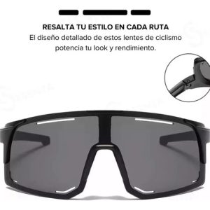 Lentes Para Ciclismo Unisex Polarizados Con Protección Uv, Everest | Antirreflejo, Alta Durabilidad, Visión Amplia Y Diseño Deportivo Profesional (C) Negro: imagen 8