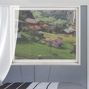 Malla De Ventana Cortina Mosquitero Adhesivo 110x120 Cm (C): imagen 9