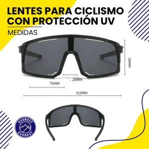 Lentes Para Ciclismo Unisex Polarizados Con Protección Uv, Everest | Antirreflejo, Alta Durabilidad, Visión Amplia Y Diseño Deportivo Profesional (C) Negro: imagen 11