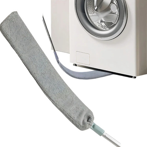Plumero Extensible Atrapa Polvo, Mango Telescópico, Ideal Para Limpieza Del Hogar, Techos Altos, Ventiladores Y Rincones Difíciles, Alta Calidad Gris