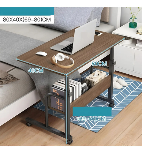 Mesa Xxl Everest Metal Rectangular 80x40x90 Cm