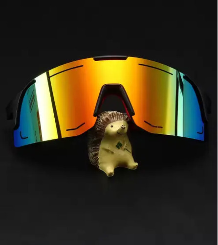 Lentes Para Ciclismo Unisex Polarizados Con Protección Uv, Everest | Antirreflejo, Alta Durabilidad, Visión Amplia Y Diseño Deportivo Profesional (C) Negro